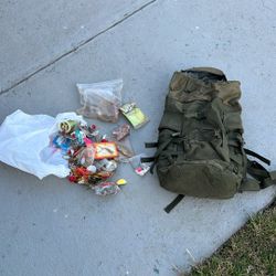 Tactical Backpack With Fishing Stuffs 