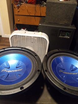 2 nice 12 inch pioneer subs 40 bucks cash