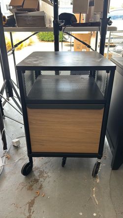 Rolling office side table