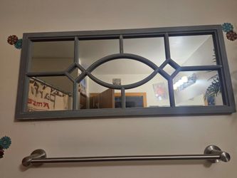 Wood framed mirror