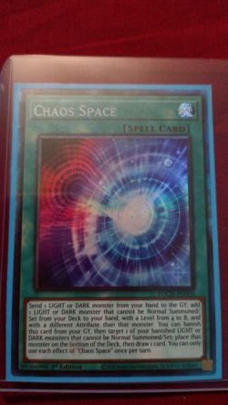 Yu-Gi-Oh Chaos Space Collectors Rare Mint