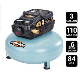 ($30) McGraw 3 Gallon Pancake Air Compressor