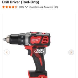 Milwaukee M18 18V Lithium-Ion Cordless 1/2 in. Drill Driver (Tool-Only