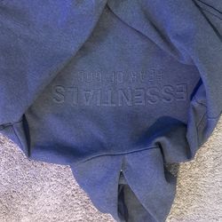 Grey essential hoodie-medium 100% AUTHENTIC