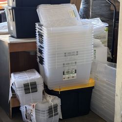 Green made Clear Storage Containers, Storage Bins