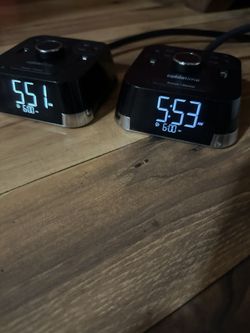 CubieTime Alarm Clock-Fast USB Charging-AC Outlets