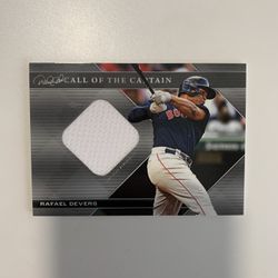 Rafael Devers 2022 Topps X Jeter Call To Captain Baseball Jersey Relic Card