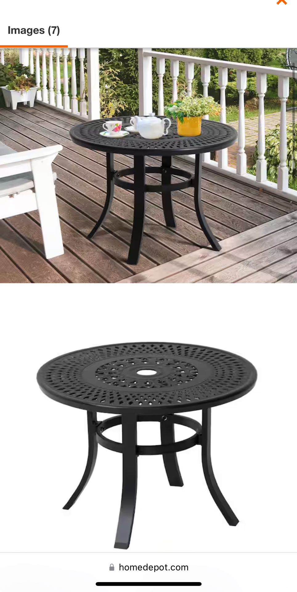 Round Cast Table 