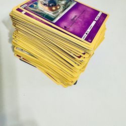 A Stack Of Random Pokémon Cards