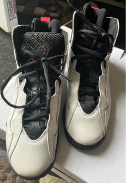 Air Jordan High-Top Sneakers White Black Red