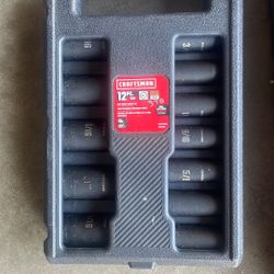 Craftsman 12 Pc Impact Socket 1/2 