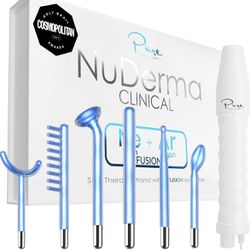NuDerma Clinical Skin Therapy Wand - Portable Skin Therapy Machine