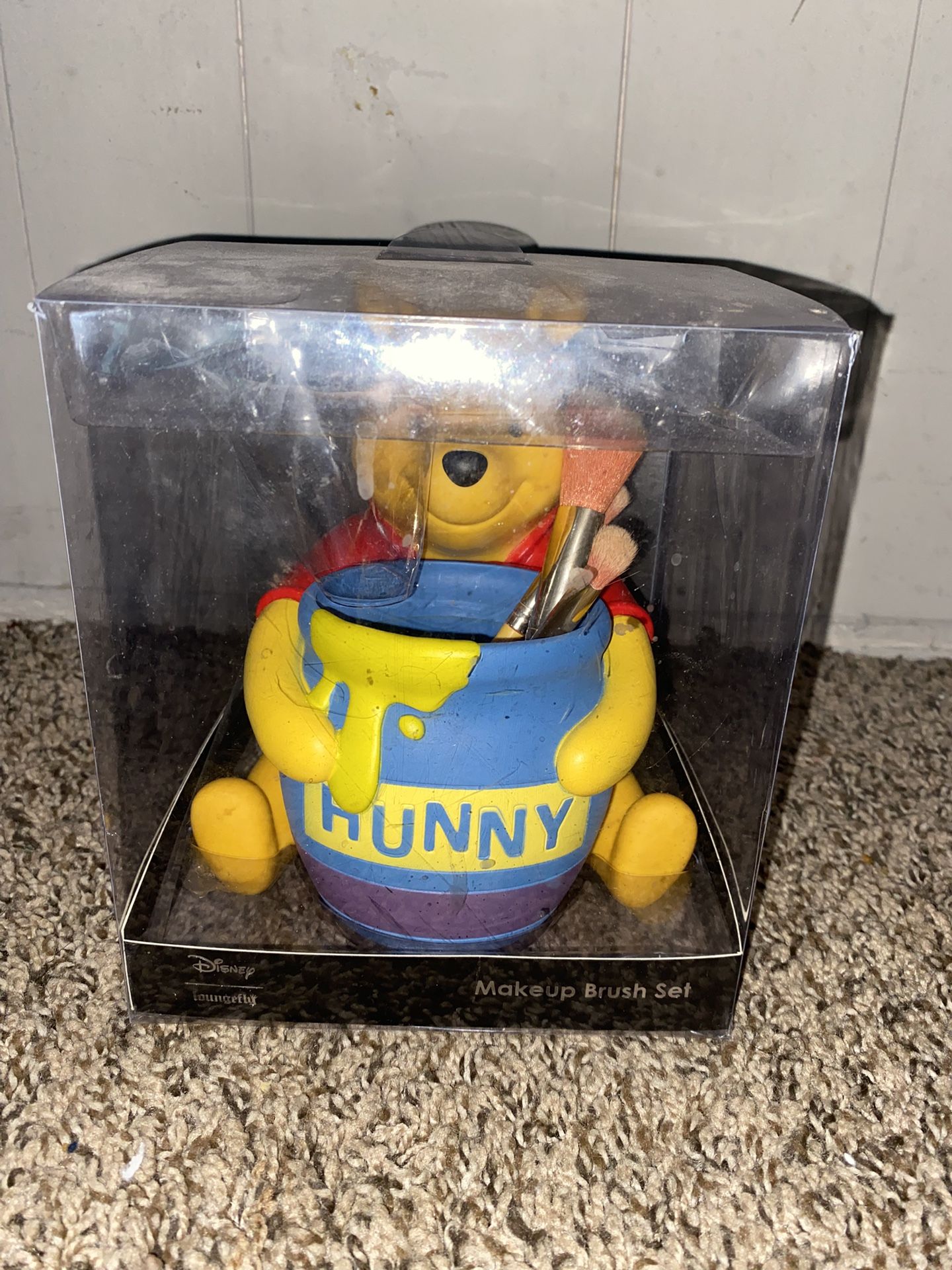 Loungefly Boxlunch Disney Winnie Pooh 5 Makeup Brush Gift Set Holder