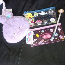 Sanrio Pencil Bags And Bunny Bag 