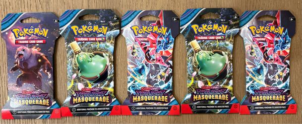 Pokemon Twilight Masquerade Sleeved booster bundle of 5