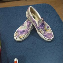 Zapatillas Vans Classic slip-on Modelo "New Purple tie dye Size7 7