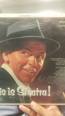 Vintage 50s Frank Sinatra record album vinyl l.p