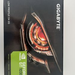 GIGABYTE GV-N1030D4-2GL GeForce GT 1030 Low Profile D4 2G Computer Graphics Card 