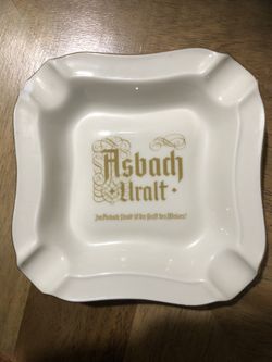 Asbach Ulrat Ashtray Vintage Ceramic 
