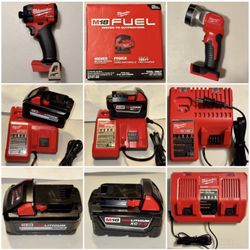 New Milwaukee M18 Forge Batteries & Chargers, FUEL Tools