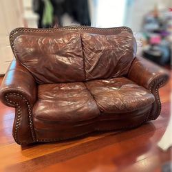 Used leather Loveseat Couch