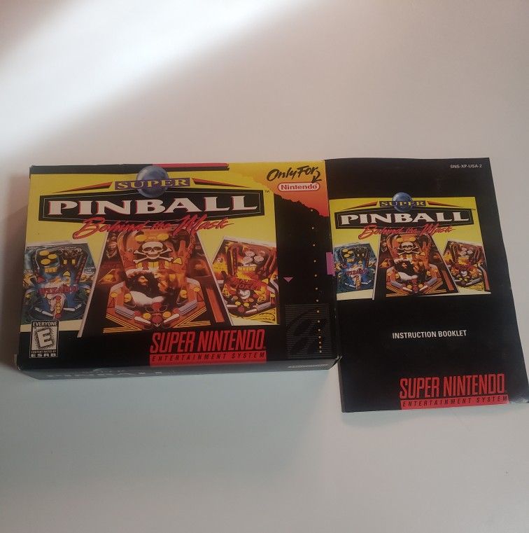 Super Pinball Behind the Mask SNES