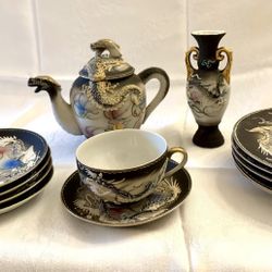 Vintage Blue Eyed Moriage Dragonware