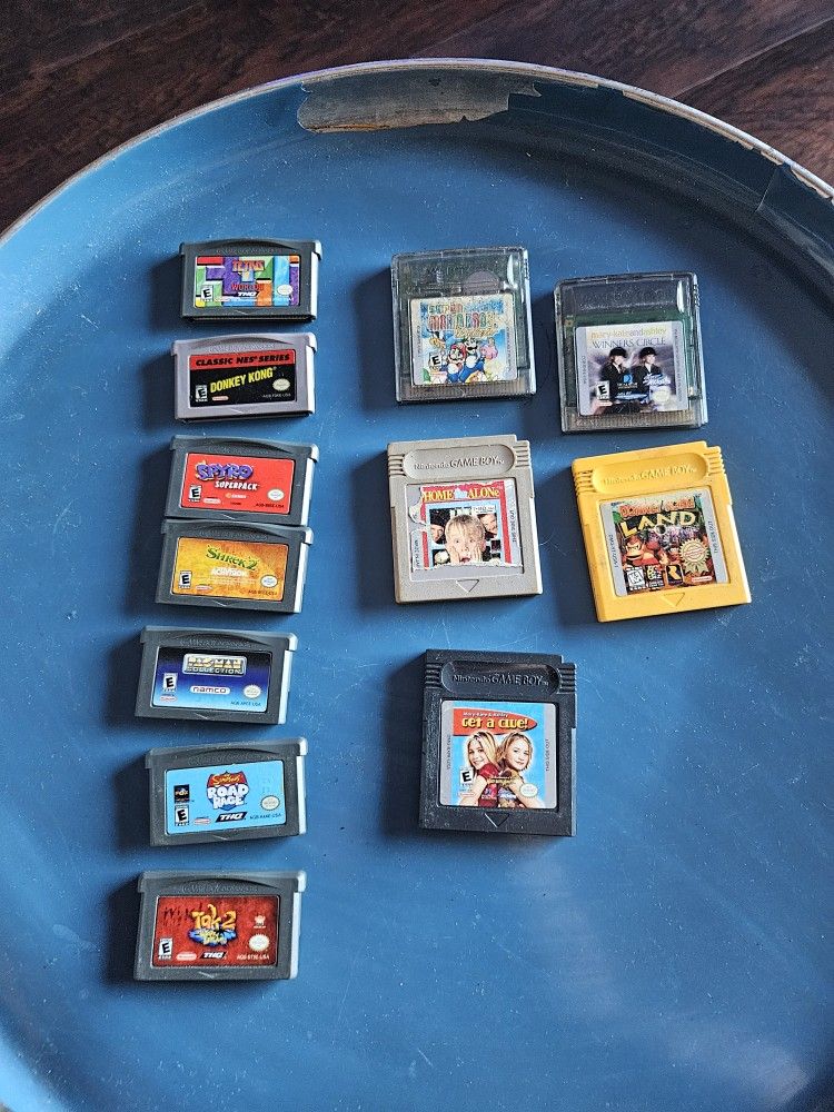 Nintendo Gameboy And Gameboy Advance Games