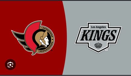 LA Kings vs Ottawa Senators 4 tickets