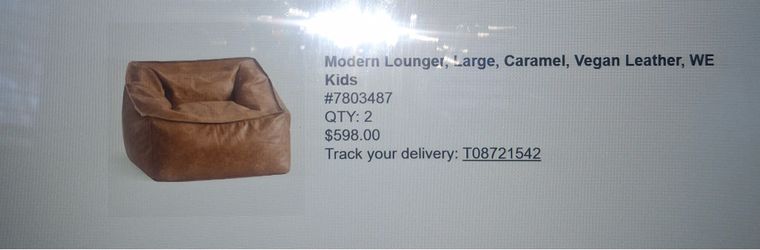 NEW! Modern Leather Lounge Chair