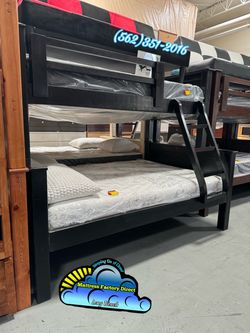 Twin Xl Queen bunk bed with mattresses colchones camas nuevas