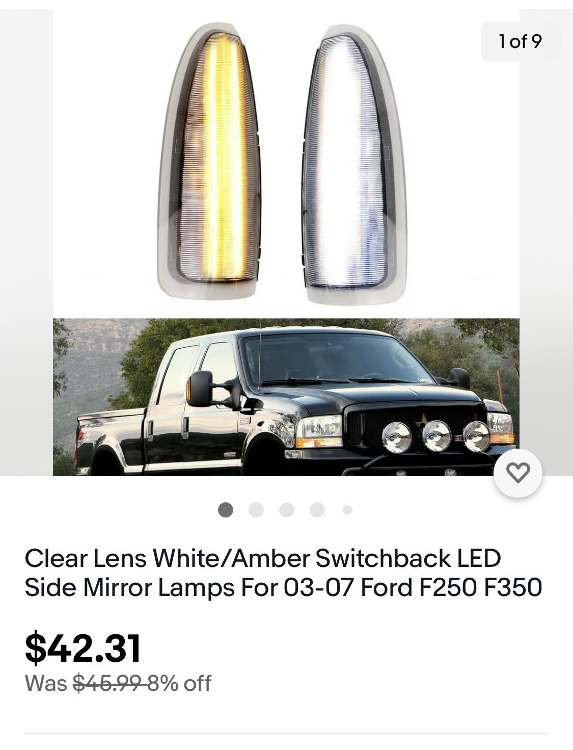 Ford Truck Mirror Lights