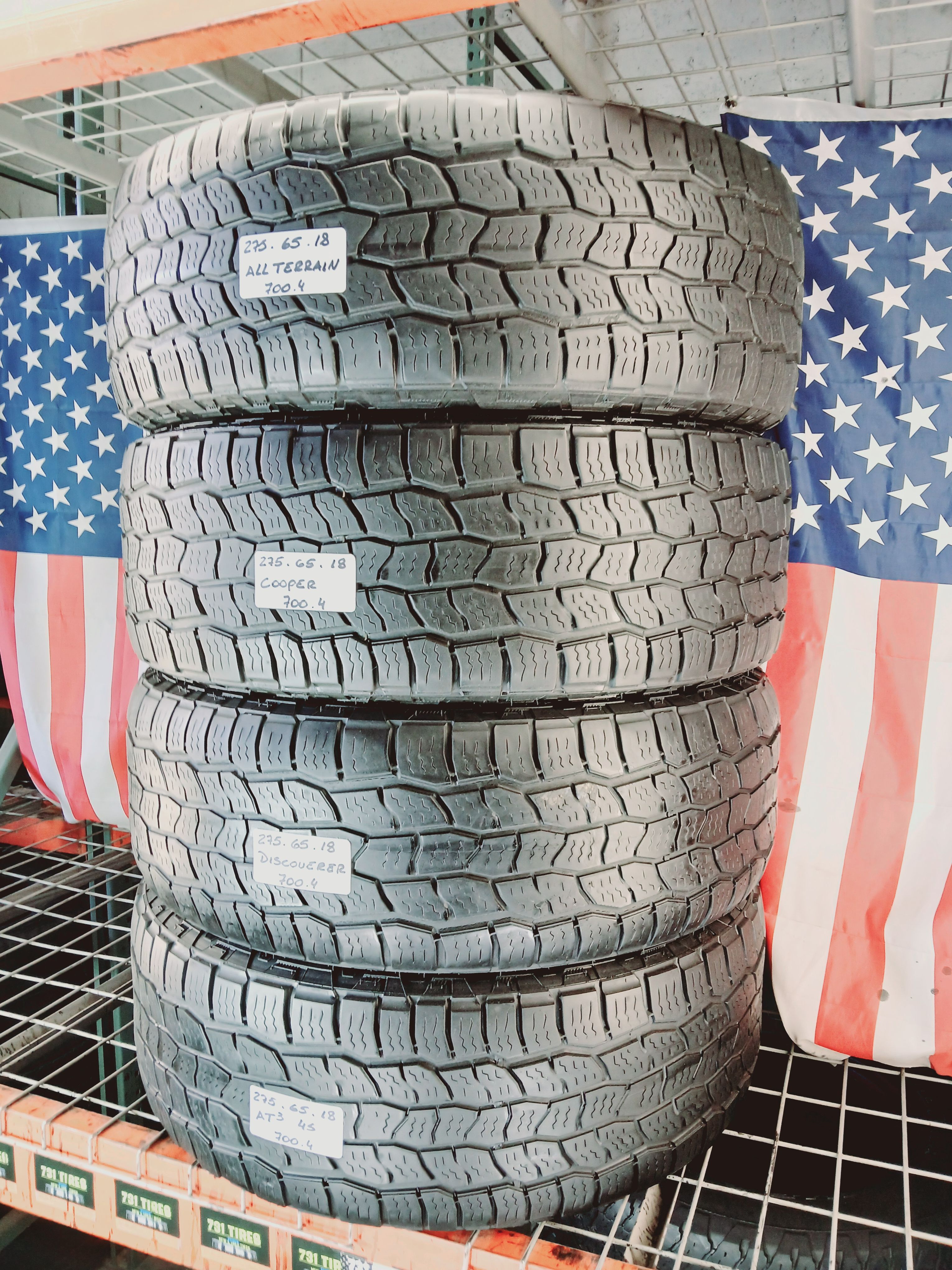 4 Used Matching Tires Size: LT275/65R18 Cooper Discoverer S/T Maxx HD All-Terrain Tires for Trucks 275 65 18 Commercial All-Terrain
