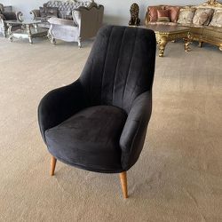 Linea - Black Velvet - Accent Chair
