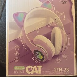 Wireless Cat Headphones For Kids 