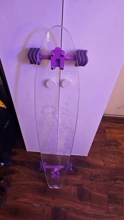 Transparent Longboard Cruiser