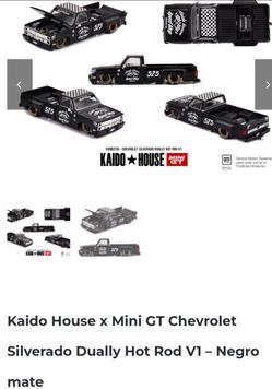 Kaido House x Mini GT Chevrolet Silverado Dually Hot Rod V1