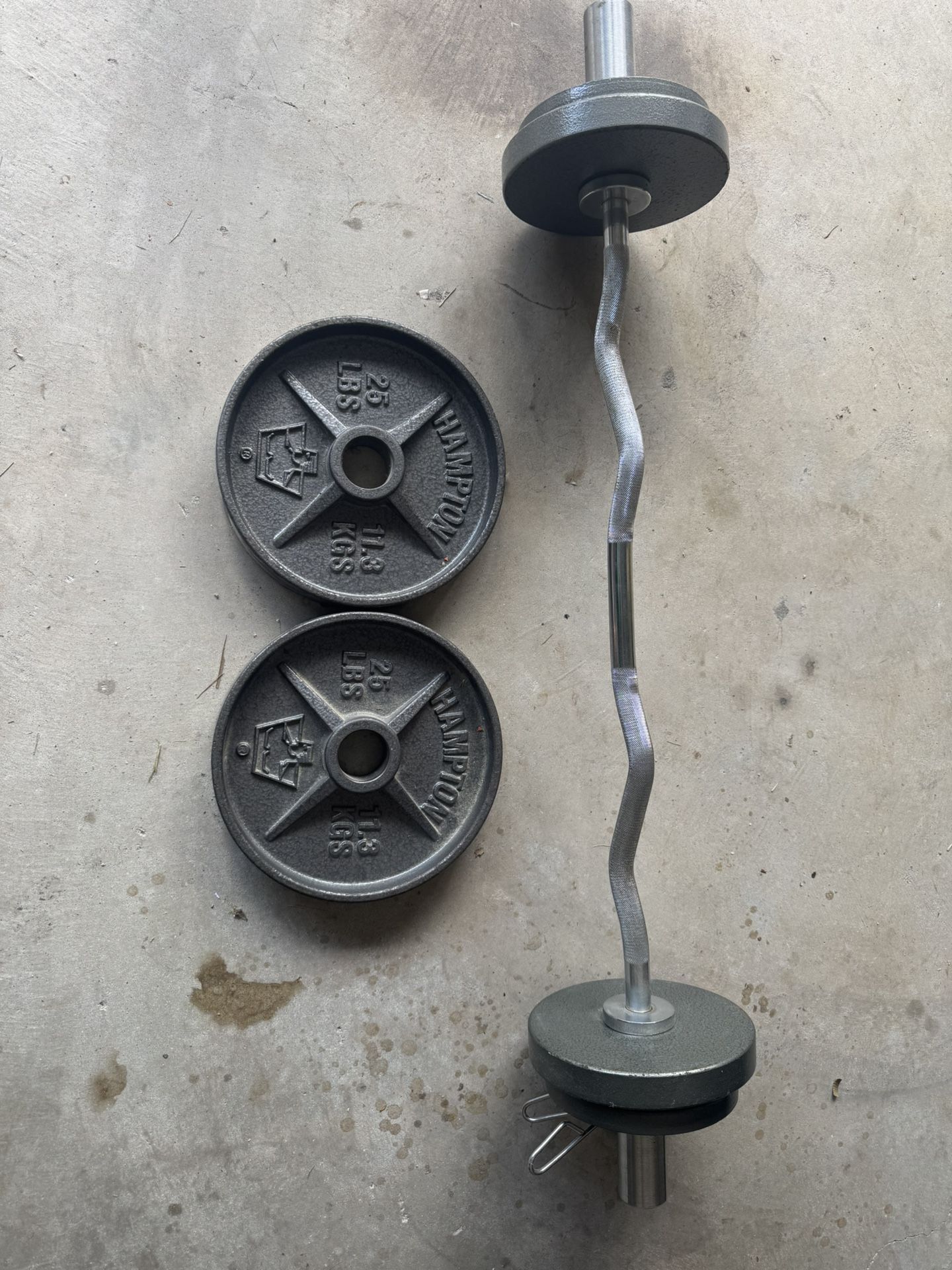 EZ Curl Bar Weight Set