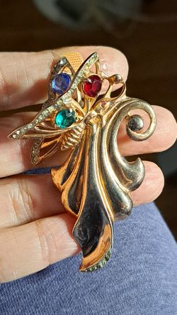 Vintage Silver Butterfly Brooch