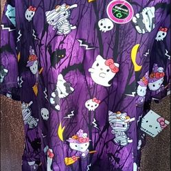 Hello Kitty Nursing Scrub Shirt 👚 Halloween