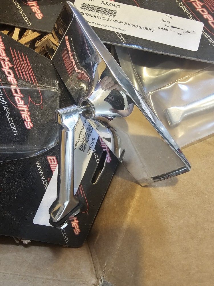Chrome Mirrors for Hot Rod/Lowrider/Custom/Restoration/Motorcycle 