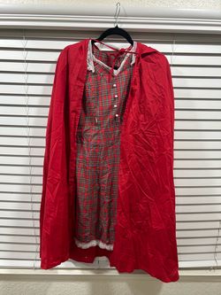 Little Red Riding Hood Women’s Halloween Costume Small Red Dress & Hooded Cape