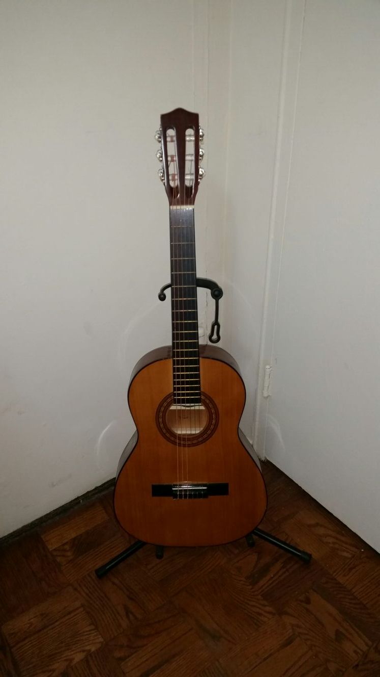 Gremlin 3/4 size Classical guitar G10N with hard case.