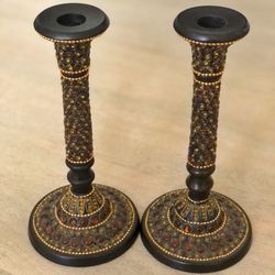 Brown Candle Holders