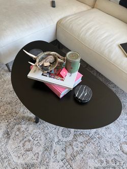 Black Oval Coffee Table