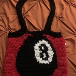 Red, Black & White 8 Ball Bag