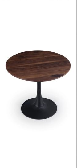 NEW Round Walnut Tulip Pedestal Dining Table
