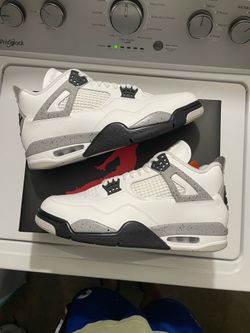 Jordan 4 white cement