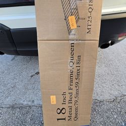 Queen Metal Bed Frame New