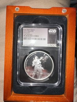 Niue 2017 Star Wars Boba Fett Proof 1 oz. Silver $2 NGC PF 70 UC First Releases